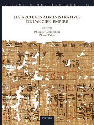 cover image of Les archives administratives de l'Ancien Empire